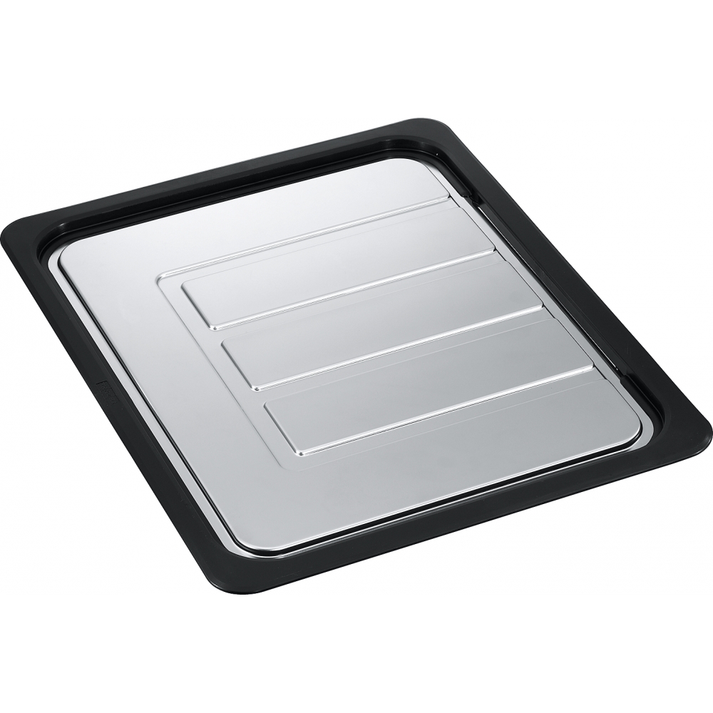Egouttoir mobile, Acier inox/Noir, 333 x