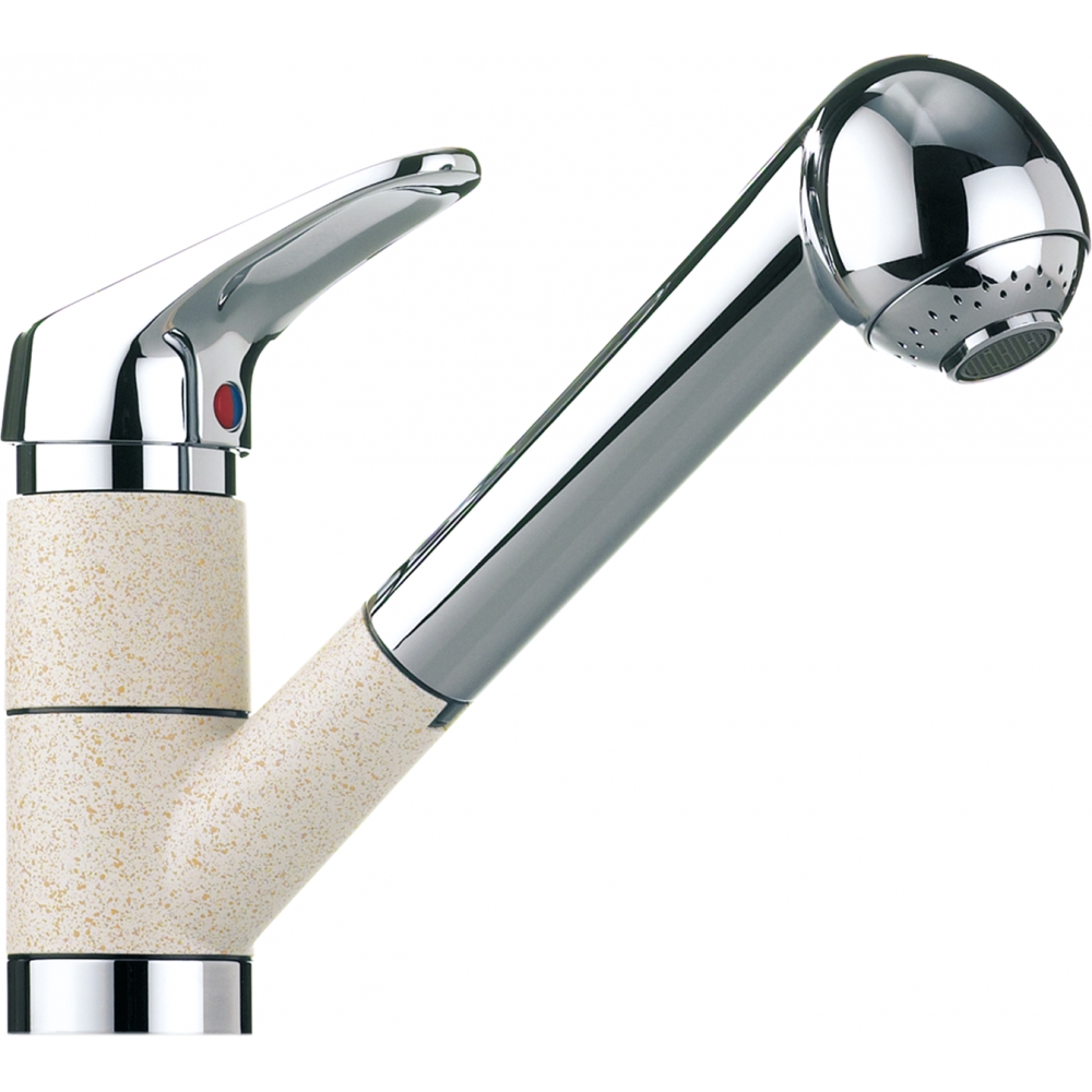 Arm 470-1 Brause Oben HD Chr+beige Arm 470-1 Brause Oben HD Chr+beige