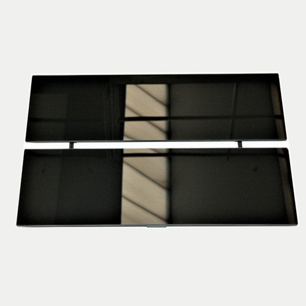 PD hotte panel verre noir aspir.périphé