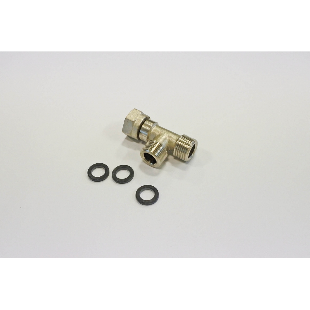 Armaturen T-Stück L=50mm, 3 Dichtungen