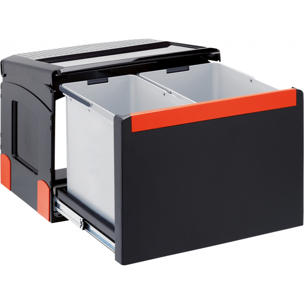 POUBELLE CUBE 50 2 BACS 14/18L POUBELLE CUBE 50 2 BACS 14/18L