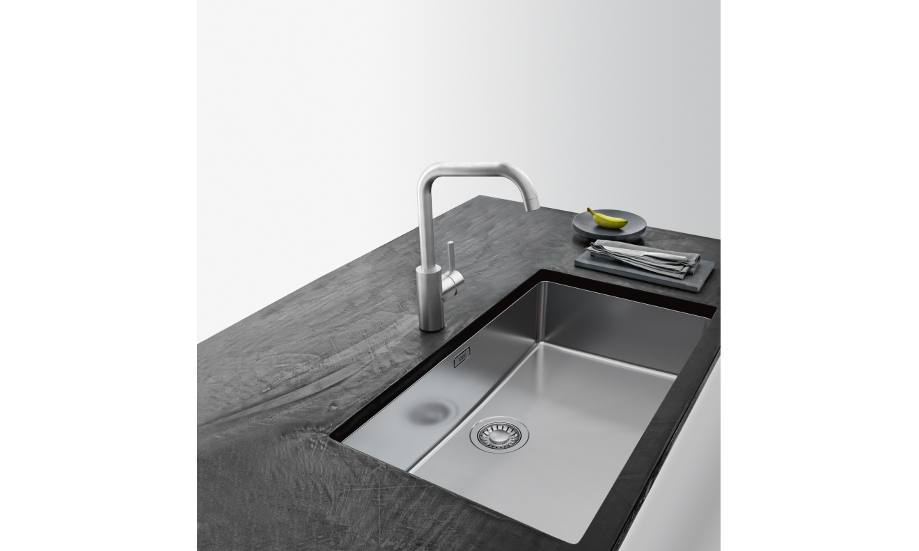 Robinet, Kubus , Goulot mobile, Acier in