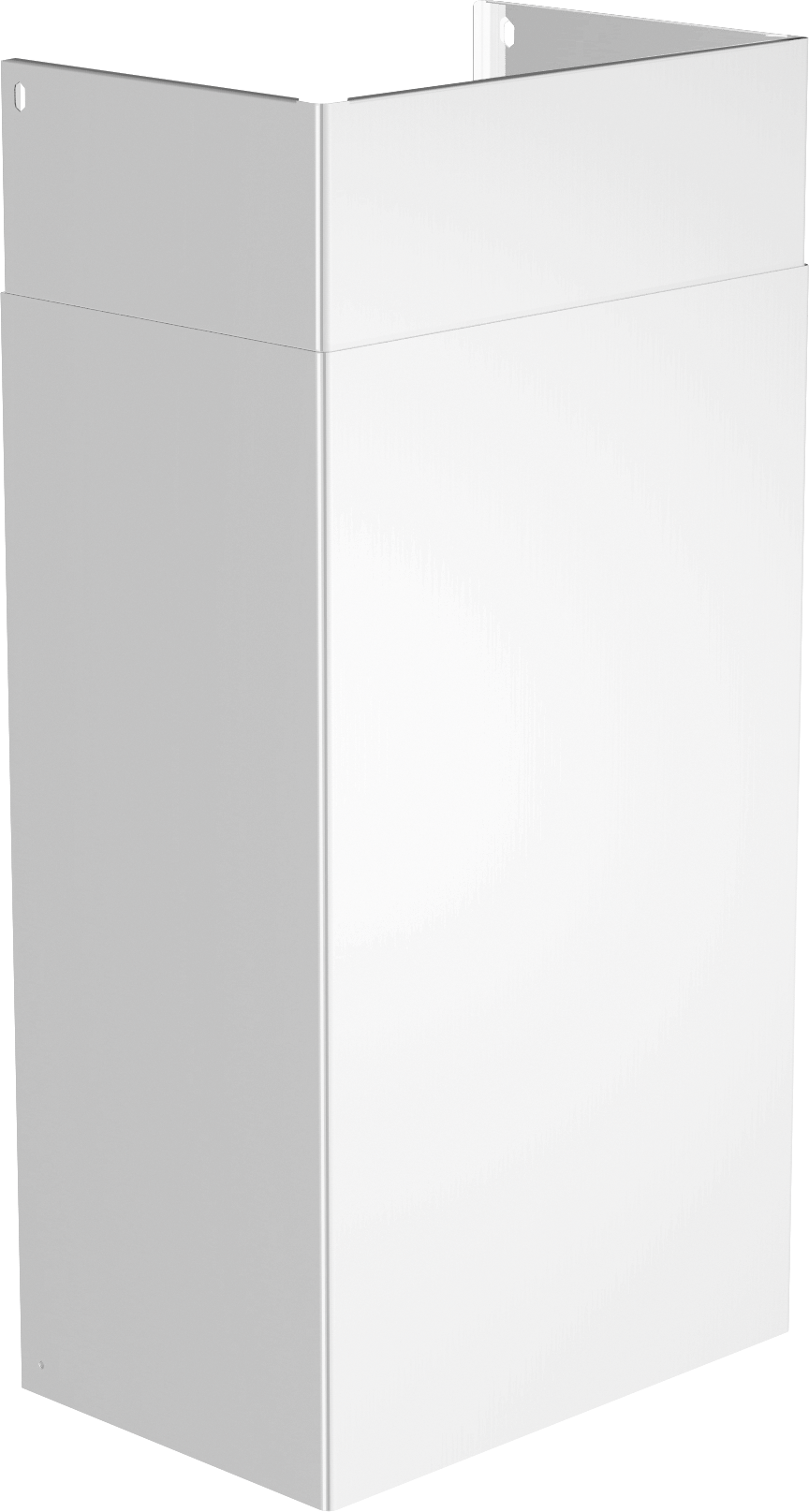 Cheminée évac.ext. H500/990mm Blanc