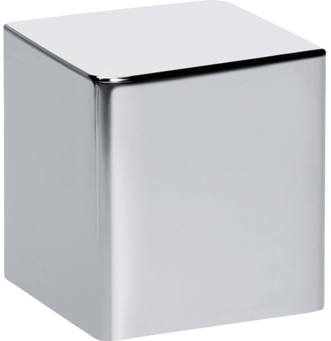 BOUTON ROTATIF CARRE NICKEL BRO D18/22MM