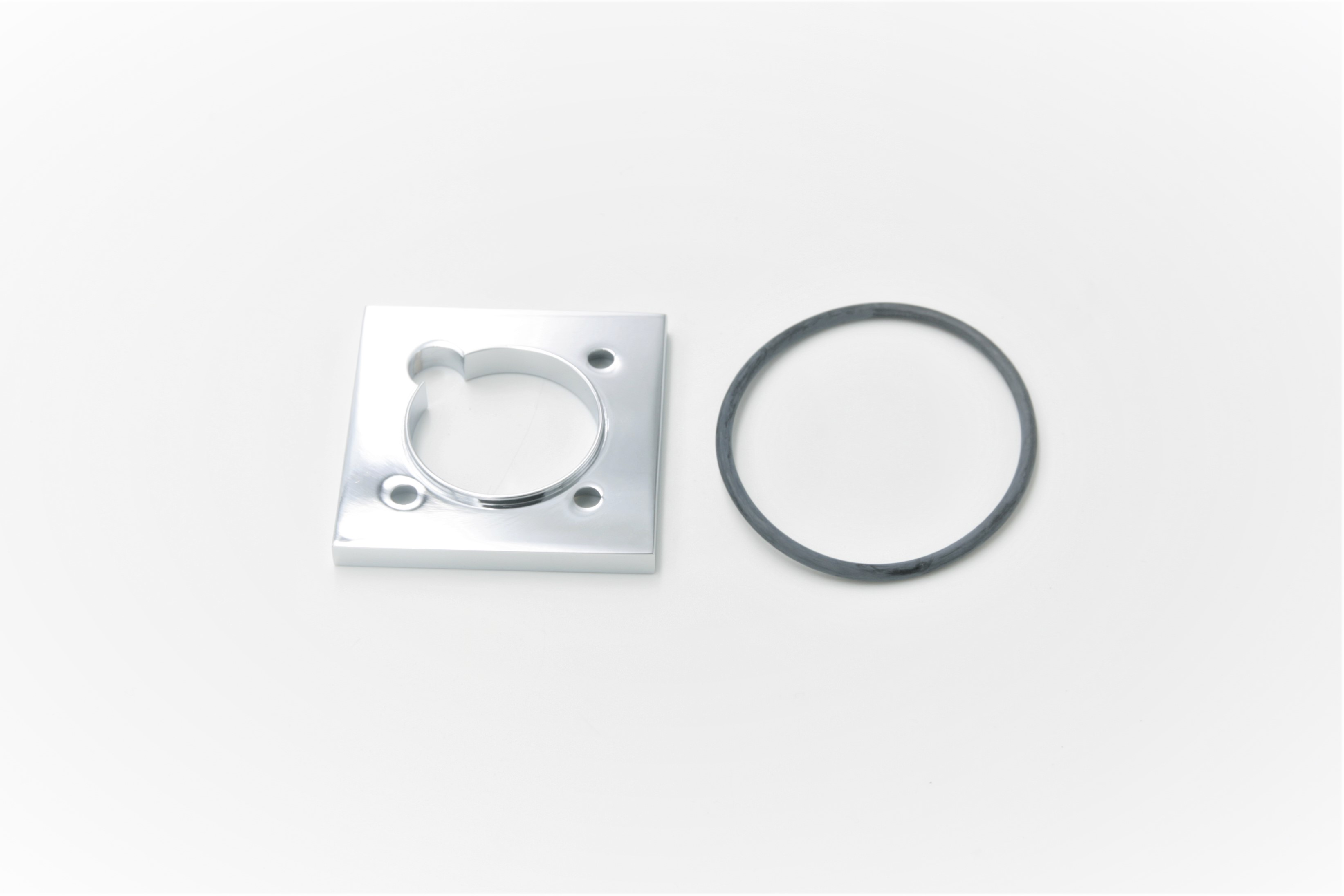 ET Arm Dichtung Sockel + Abdeckung Chrom