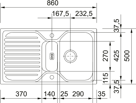EFX 681 3 1/2" MAV REV EXC ASC