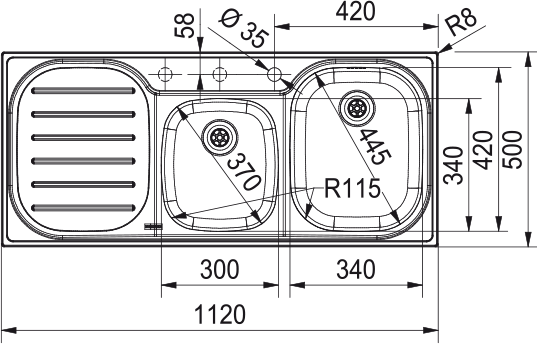 CPX P 621 3 1/2" EGG SVRFEIATP V-CH