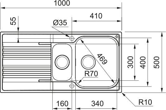 Smart, SRX 651, Acciaio inossidabile, In