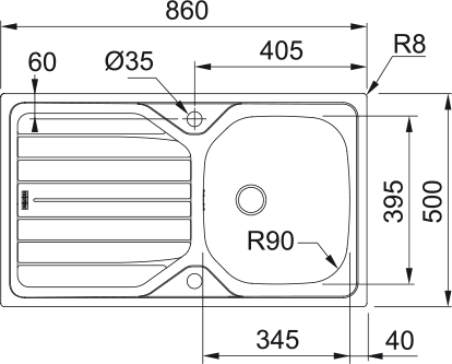 REN 611-86 2" REV LISSE MANU NE