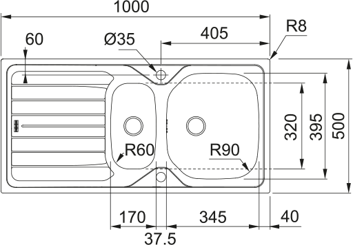 REN 651 2" REV LISSE MANU NE