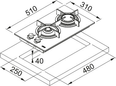 PIANO FHCR 302 2G HE BK C