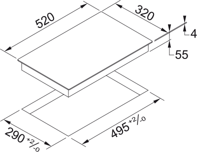 Piano a induzione FHSM 302 2I BK
