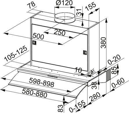 Abzugshaube FTC 616 XS - CH