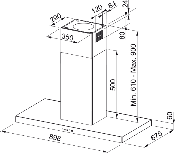 Inselhaube FDFPL 905 I XS FRANKE