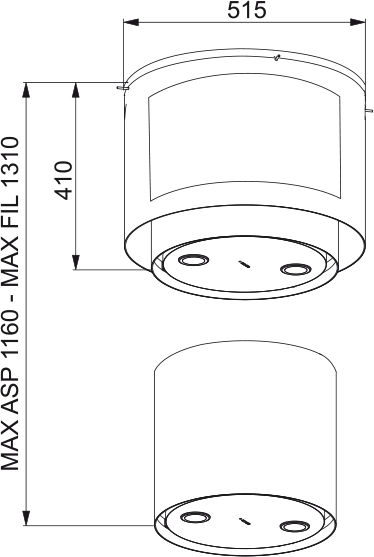 HOOD FUD 5007 I XS (F-LIGHT) FRANKE