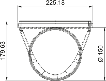 Umlenkstück plastik RR 220X90