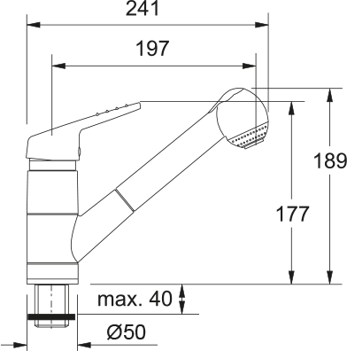 Arm. 160 Brause Oben HD Titan O