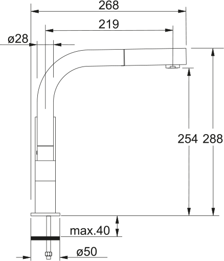 Arm 020 Zug Seite HD Edelstahl Optik