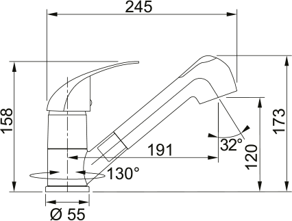 Bateria kuchenna Warta 40 pull-out Plus