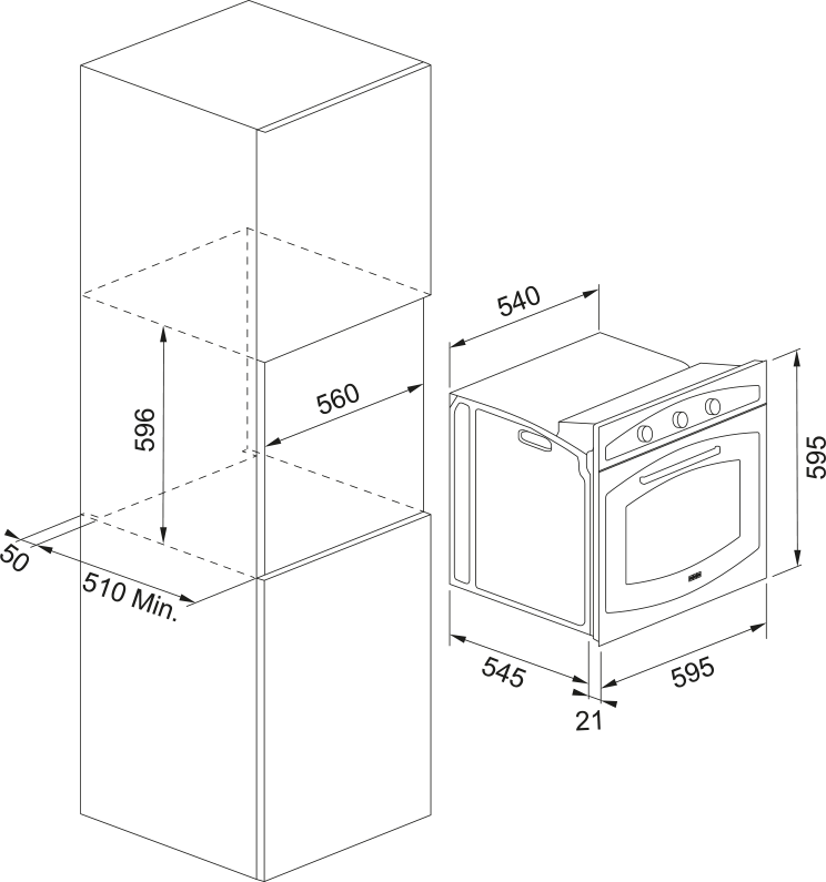 Cuptor electric FCO 86 H PW