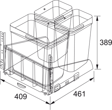 Sorter 700-45 K 2x8l 1x18l