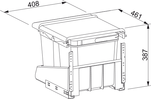 Sorter 745 M 2x8l 1x18l