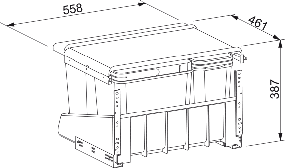 Sorter 760 M 2x8l, 2x18l