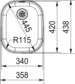 CPX P 110-34 3 1/2" PCICRTP BOX FCH
