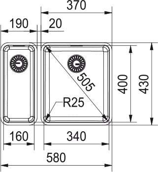 KBX 110-34+110-16 3 1/2" I AS V-CH