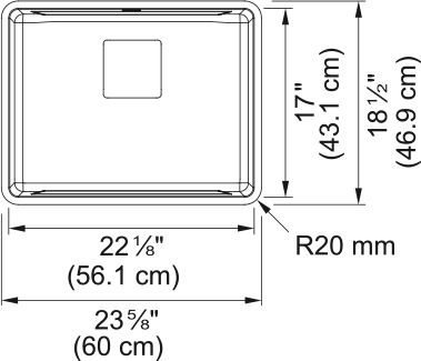 FRANKE Pescara Undermount Sink - PTX110-22 Stainless steel