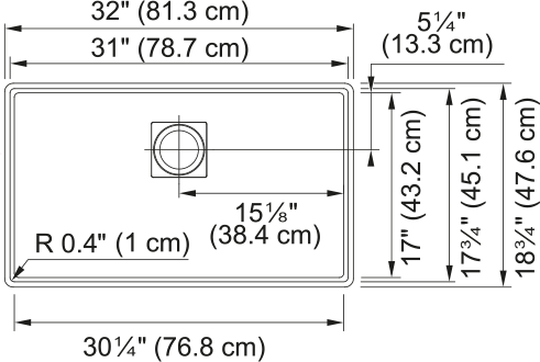 FRANKE Peak Undermount Sink - PKG11031SHG Fragranite Kitchen