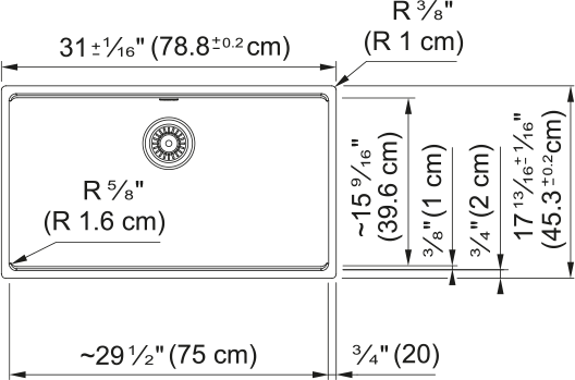 FRANKE Maris Undermount Sink - MAG11029-SHG Fragranite