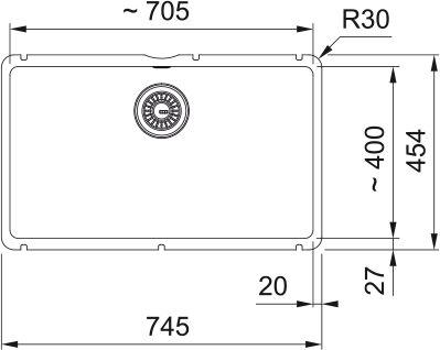 Franke KubusX KXK 110-71 Fraceram | Zlewozmywak kuchenny