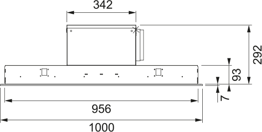 Galaxy Plus FGPL 1000 Plafond Inox Galaxy Plus FGPL 1000 Plafond Inox
