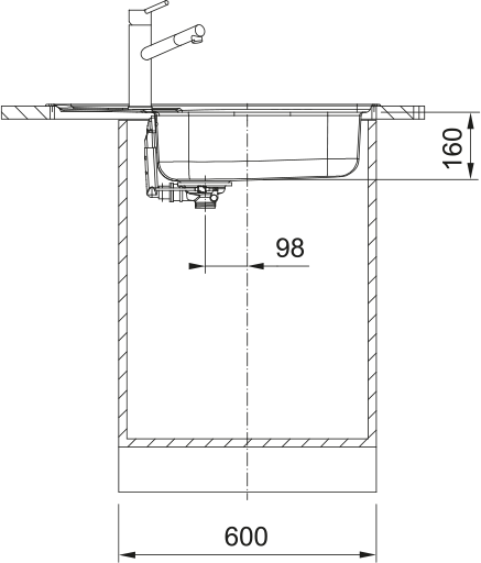 Franke Spark SKL 611-78/50 XL Stal szlachetna | Zlewozmywak kuchenny
