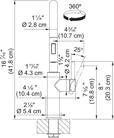 Maris Lario Prep Faucet - LAR-PR-SNI