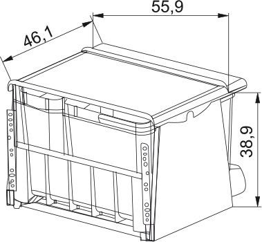 Sorter 700-60 K 2x8l, 2x18l