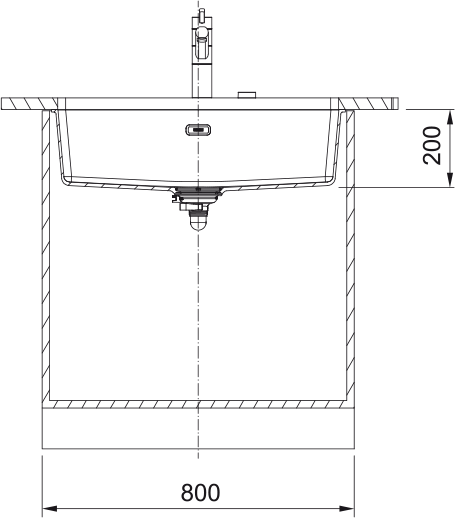 Fregadero bajo encimera Franke Maris 110-72 stone